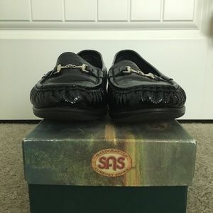 SAS Shoes Black Patent Leather Loafers